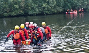 Ponen a prueba la coordinación de los efectivos de emergencia con un simulacro de rotura de una presa