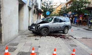 Dos personas heridas tras chocar su vehículo en Ponferrada