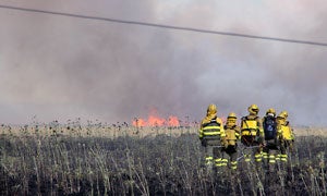 Extinguido el incendio de Cembranos en León