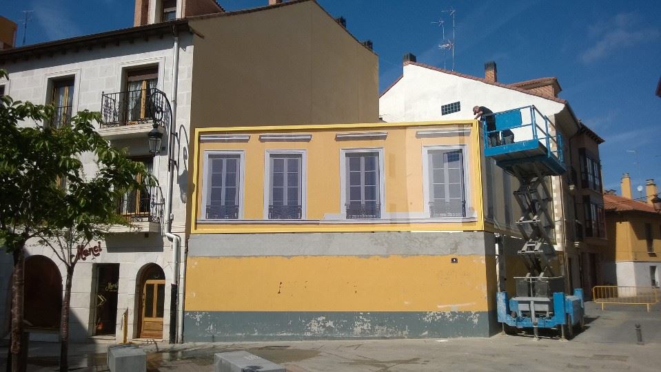 Unas lonas taparán los solares situados frente a las sedes de 'Eucharistia'