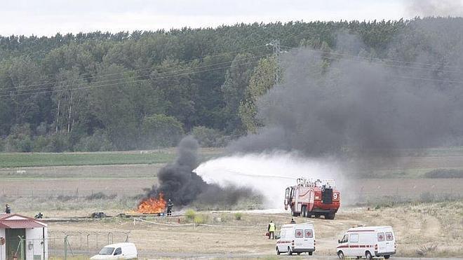 Las emergencias ejercitan su coordinación en un espectacular simulacro en Matacán