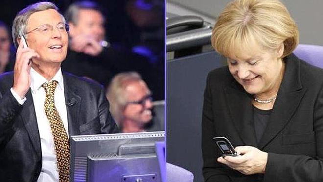 Angela Merkel hace sus pinitos en un concurso de la televisión alemana