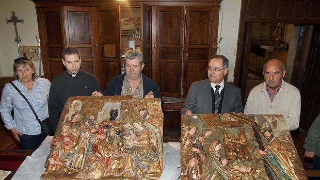 Amusco recibe los dos bajo relieves barrocos robados en 1977