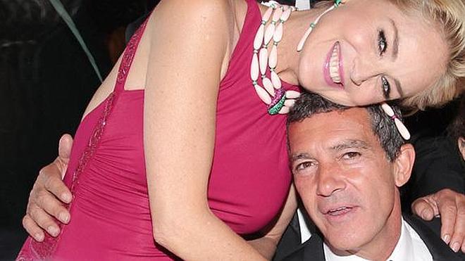 Antonio Banderas y Sharon Stone, un poco más amigos