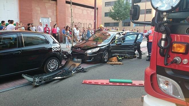 Un herido en un accidente en la calle Monasterio de Yuste de Valladolid