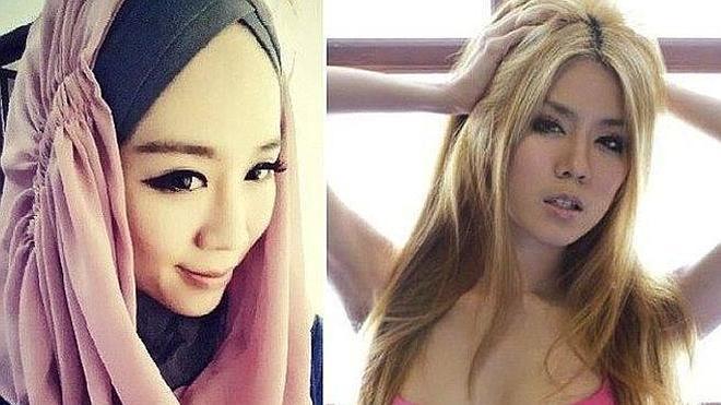 La ex 'conejita Playboy' Felixia Yeap se convierte al Islam