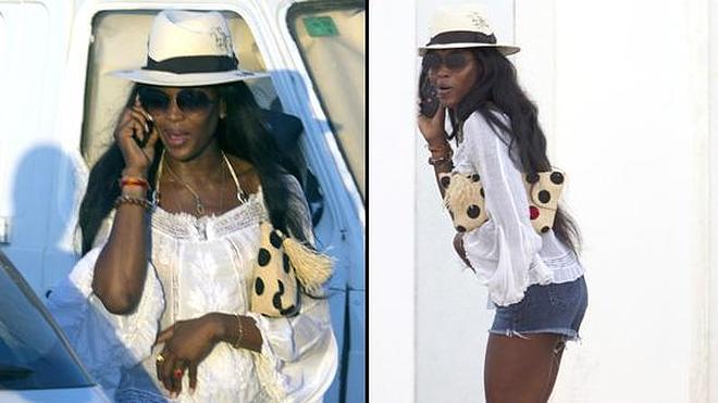 Naomi Campbell, de vacaciones en Ibiza