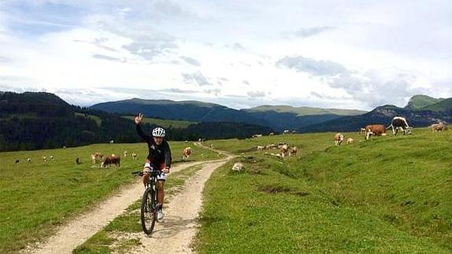 Fernando Alonso, de relax en Los Alpes