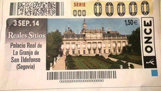 La ONCE dedica a La Granja y Riofrío los cupones del 3 y el 4 de septiembre