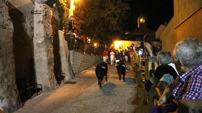 Una vecina de Simancas recibe una cornada en el tercer encierro de las fiestas