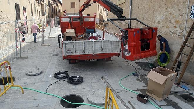 El Acueducto soterrado será más visible tras finalizar las obras de la calle Daoíz