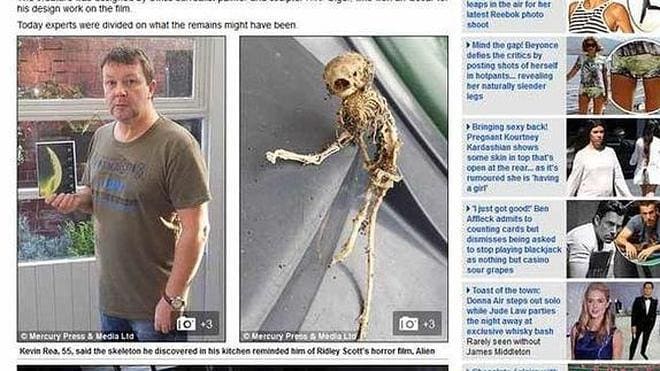 Un inglés encuentra en un armario el esqueleto del que podría ser el bicho más raro del mundo