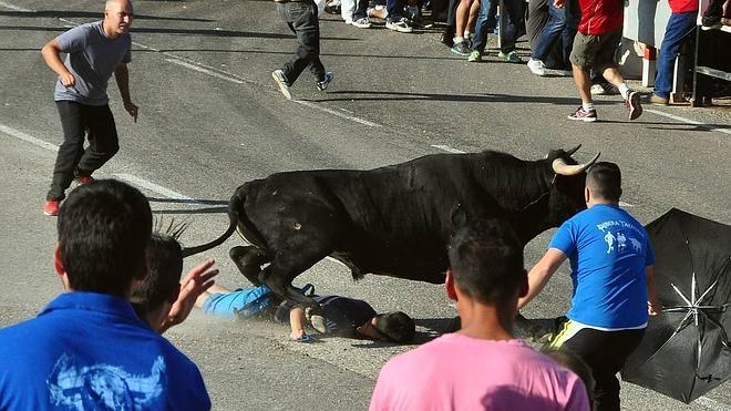 Gran susto en el primer encierro de Olmedo