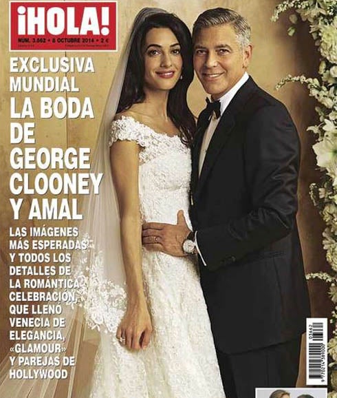 Publicada la ansiada foto de la romántica boda entre George Clooney y Amal Alamuddin