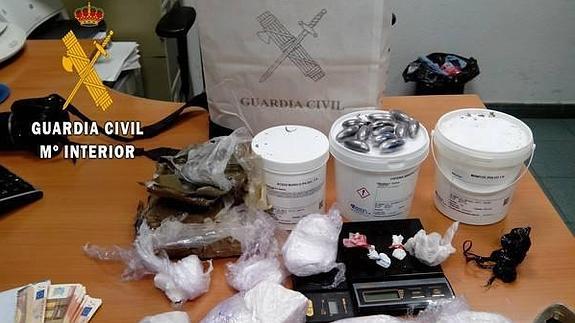 Desmantelada una importante vía de introducción de cocaína, hachís y marihuana en el Alto Tiétar