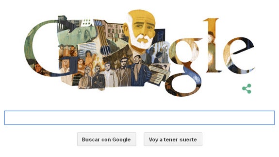 Google homenajea en su doodle a Francisco Giner de los Ríos