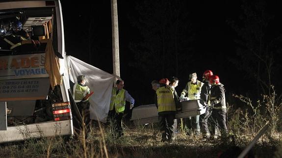 La colisión de los dos autobuses pudo deberse a una imprudencia