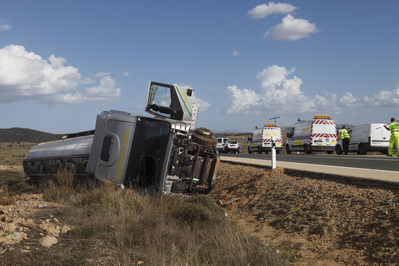 Fallece el conductor de un turismo tras chocar contra un camión en Arancón