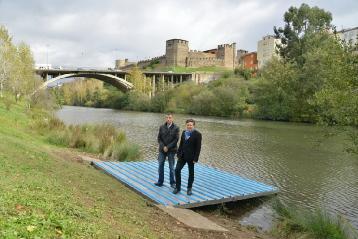 Ponferrada estrena embarcadero de piraguas dentro del proyecto del Sil