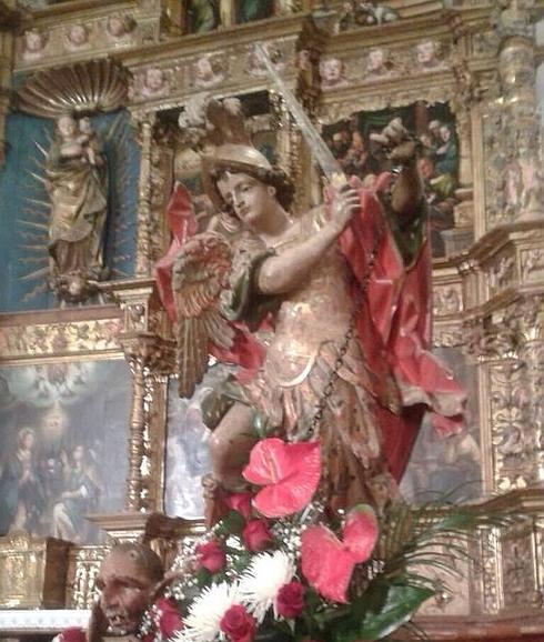 Olmedo envía a restaurar la talla de San Miguel, de la iglesia de la Soterraña
