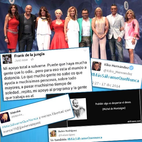 'Sálvame' recibe los apoyos de Frank Cuesta y Mercedes Milá para su continuidad