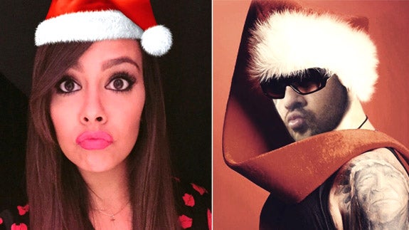 David Bisbal y Cristina Pedroche muestran sus morritos y gorritos navideños