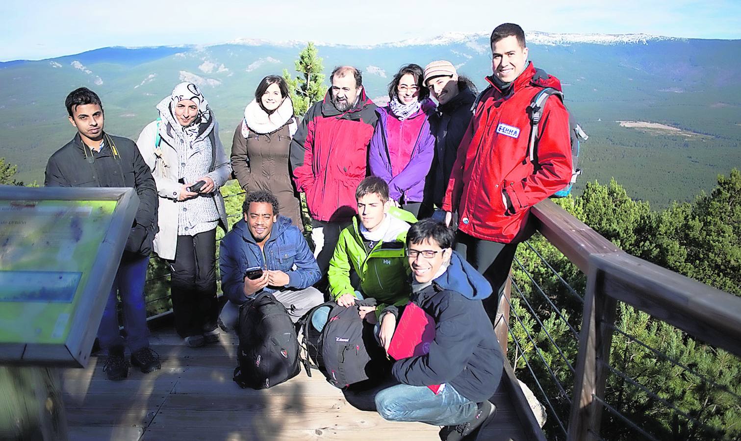 Diez alumnos extranjeros participan en un máster forestal exclusivo de La Yutera