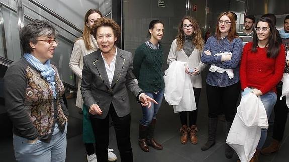 Gullón, con los jóvenes de su comarca