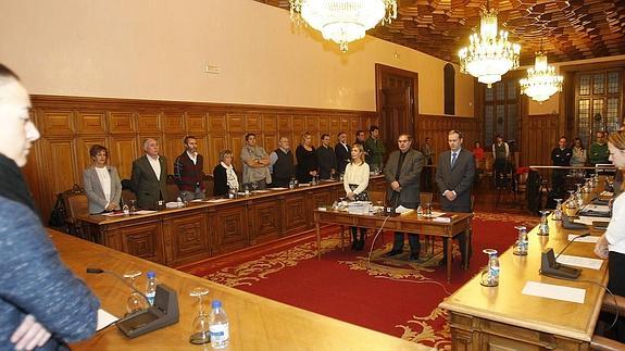 El homenaje de la corporación al compañero desaparecido