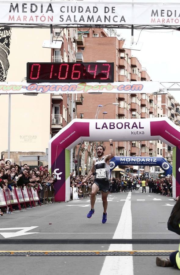 Triple triunfo de un Iglesias indomable en la Media Maratón de Salamanca