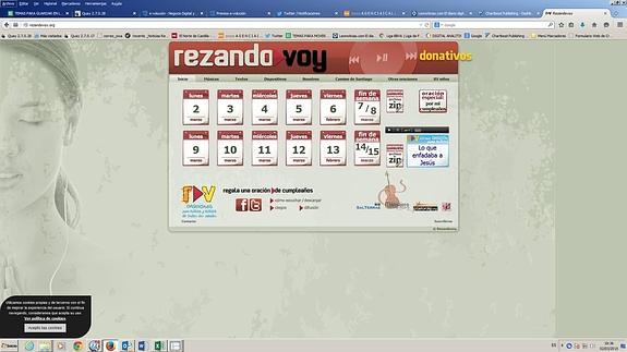 La web de rezos ‘on-line’ rompe la barrera de las 100.000 descargas diarias