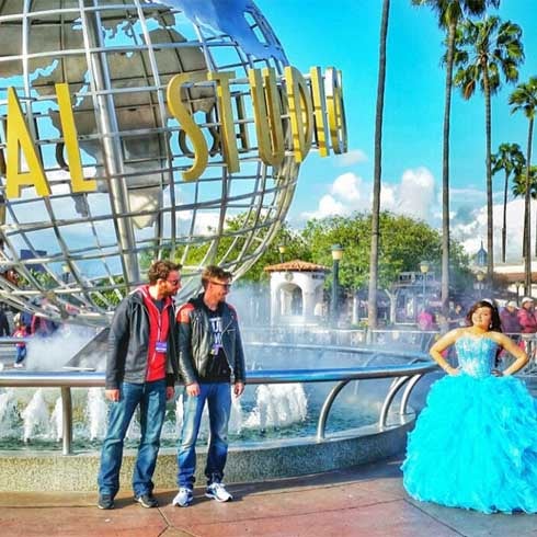 Dani Rovira y Adrián Lastra se lo pasan en grande en Los Ángeles