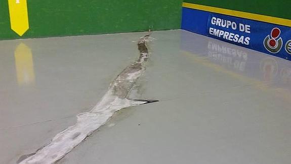 UPyD denuncia el estado de conservación del frontón de La Flecha