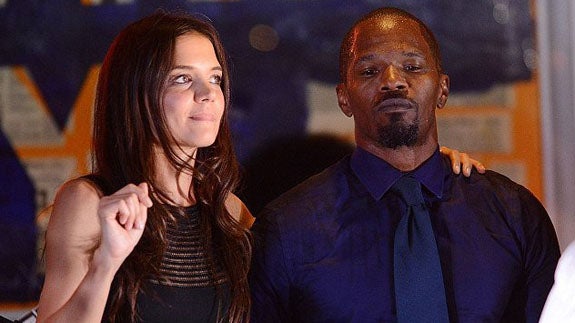 Katie Holmes vuelve a sonreír junto a Jamie Foxx