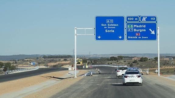 La Autovía del Duero suma el martes los 13,7 kilómetros de la variante de Aranda