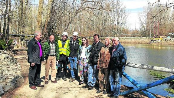 La pasarela sobre el Pisuerga en Herrera se abrirá en abril