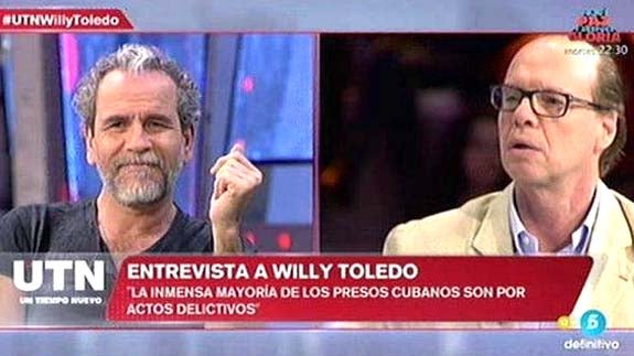 Willy Toledo protagoniza una gran bronca en 'Un tiempo nuevo'