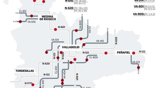 Las carreteras de Valladolid a León y Soria tendrán vigilancia especial de radares