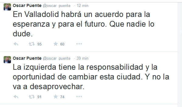 Puente entabla conversaciones en Valladolid para suceder en la Alcaldía a León de la Riva