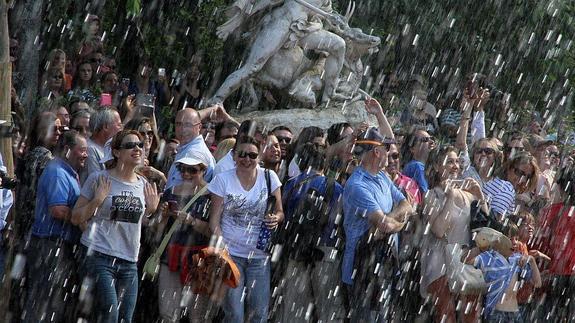 Más de 6.000 personas asisten a los juegos de las fuentes del Palacio de La Granja