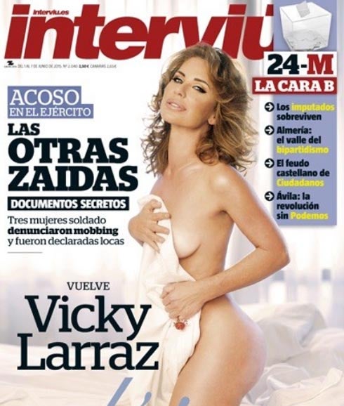 Vicky Larraz se desnuda para la portada de 'Interviú'