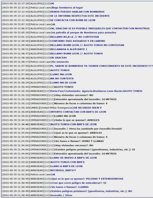 «Bomberos León no contesta»