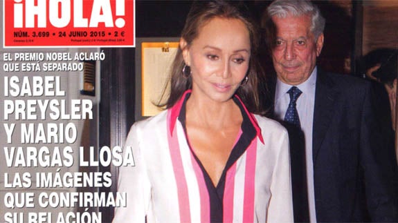 Publican unas fotos que confirman la relación entre Isabel Preysler y Mario Vargas Llosa