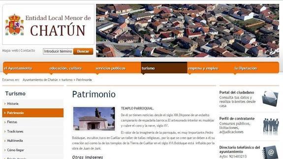 La web de Chatún destaca el valor pecuario de esta entidad local menor