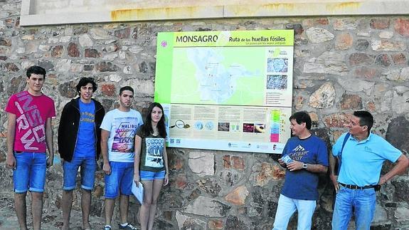 Los universitarios harán de guías en la Ruta de las Huellas Fósiles de Monsagro