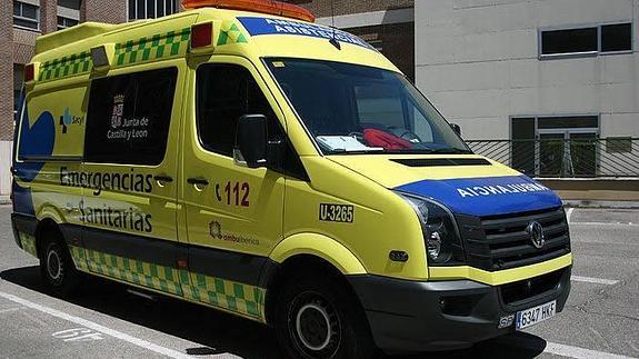 Herido el conductor de 25 años en la colisión con un camión en la CL-603