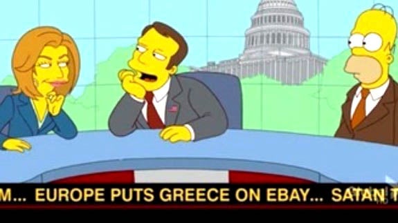 Los Simpson ya vieron venir la crisis de Grecia