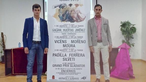 David Galván, Miguel Moura, Juan José Padilla y el novillero local Darío Domínguez estarán en la feria agosteña de Íscar