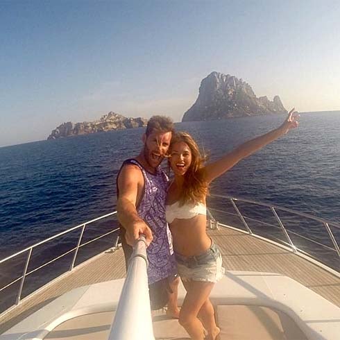 Helen Lindes y Rudy Fernández disfrutan de su luna de miel a toque de 'selfie'