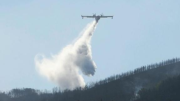 La Junta rebaja a 'nivel 1' el incendio forestal en Vega de Espinareda